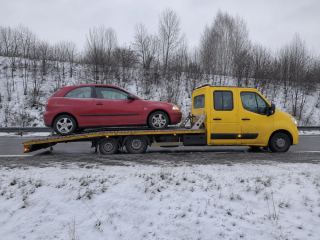 Laweta podczas opadów śniegu – Łomża