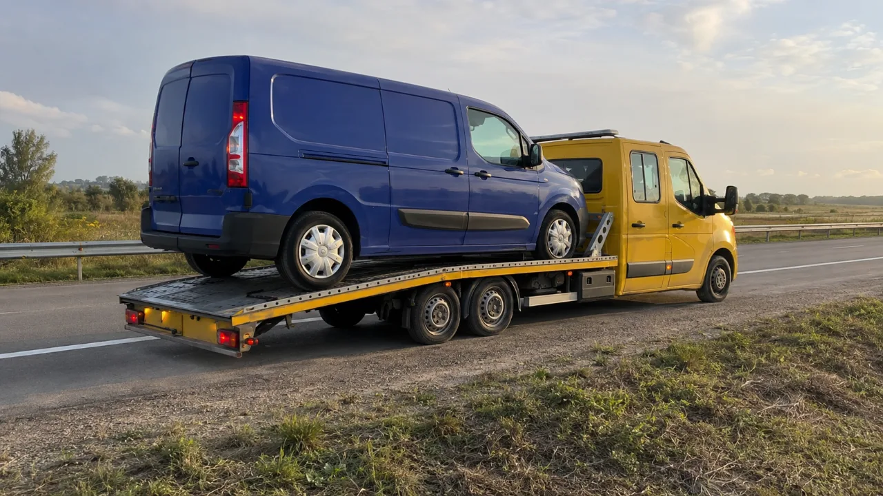 Transport busa z drogi krajowej – pomoc drogowa Łomża